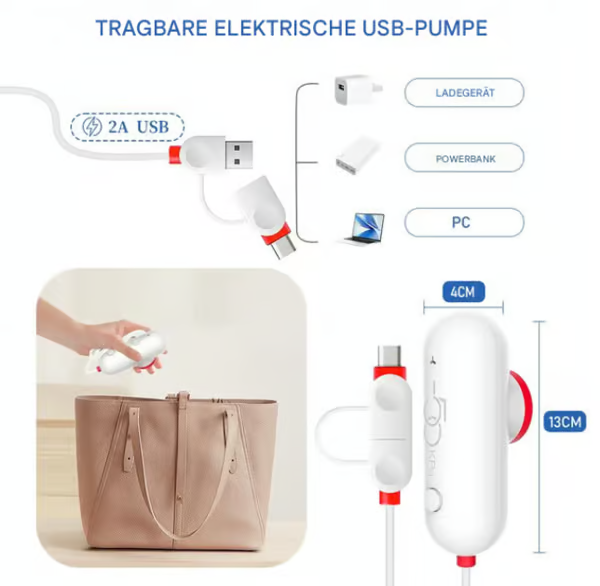 🔥6-Pack USB Electric Vacuum Compression Bags – Save Space, Travel Light!