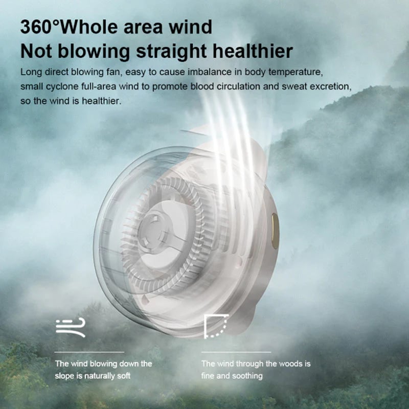 🎁Hot Sale 50% OFF⏳Small Whirlwind Clip Waist Neck Fan